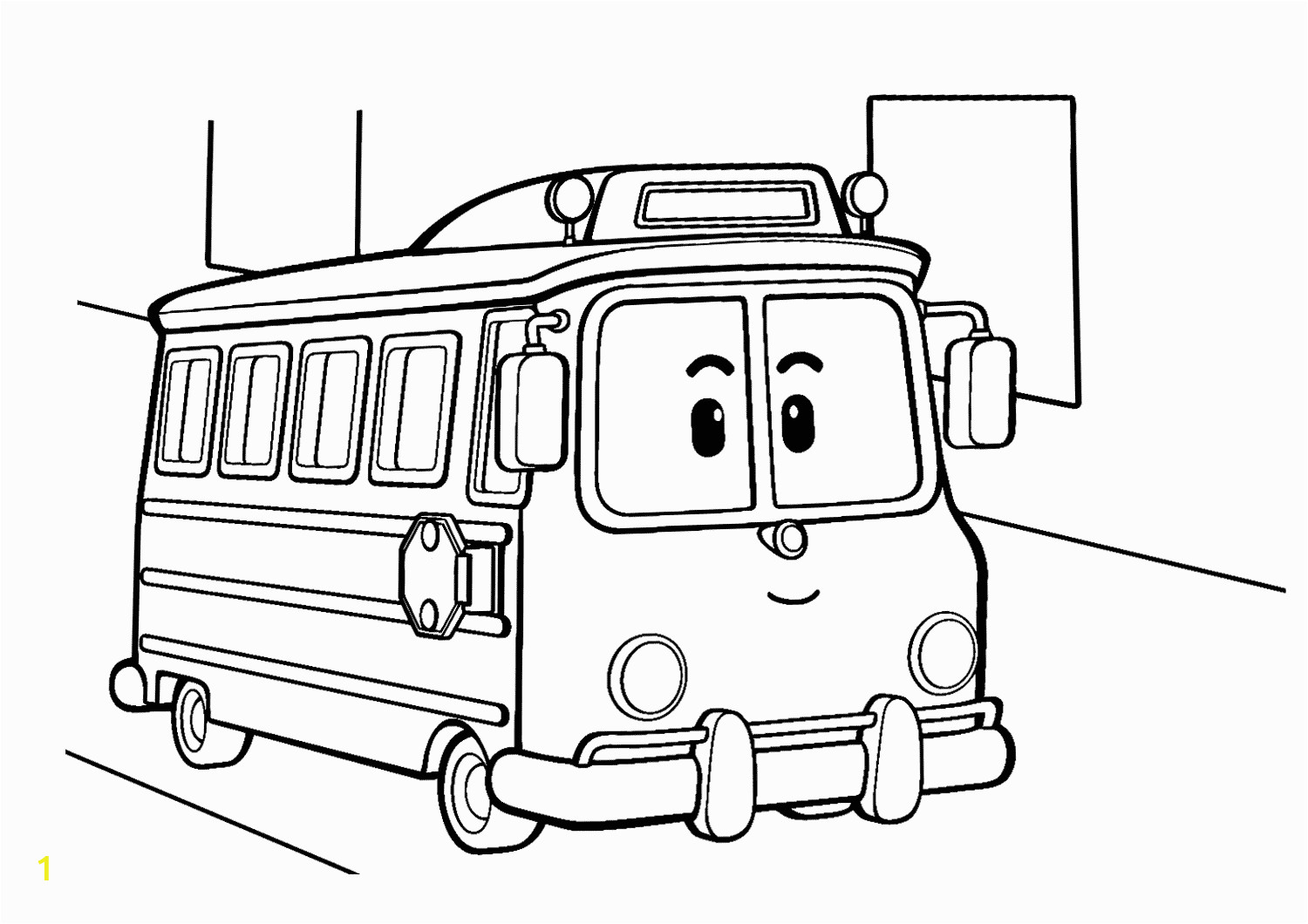 tayo the little bus coloring pages
