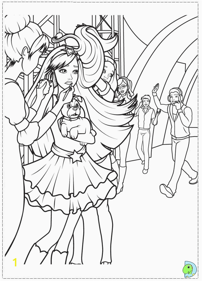 the princess and the popstar coloring pages