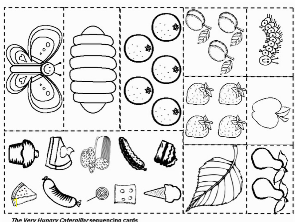 the very hungry caterpillar coloring pages free for kids