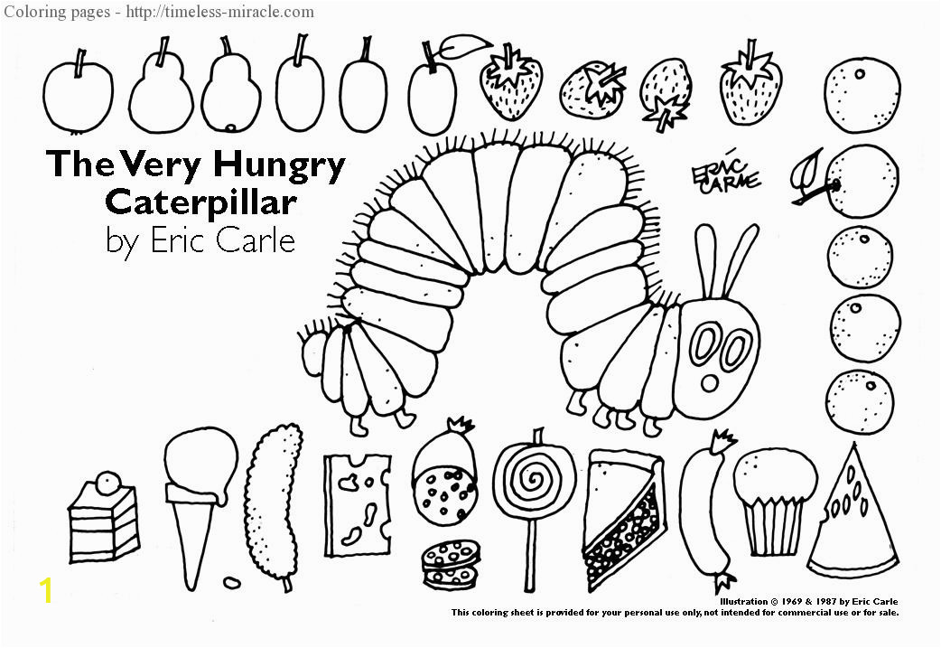 the very hungry caterpillar coloring pages printables