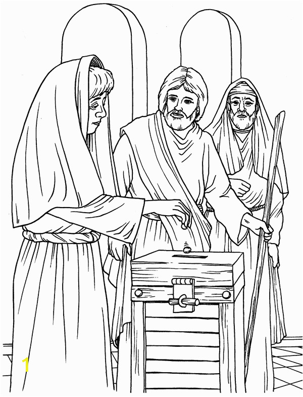 The Widow S Mite Coloring Page the Widow S Fering Coloring Page