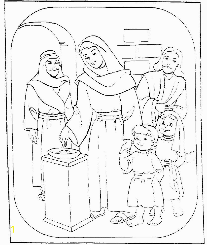 the widows mite coloring page