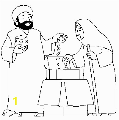 The Widow S Mite Coloring Page the Widow S Mite Coloring Page Sundayschoolist