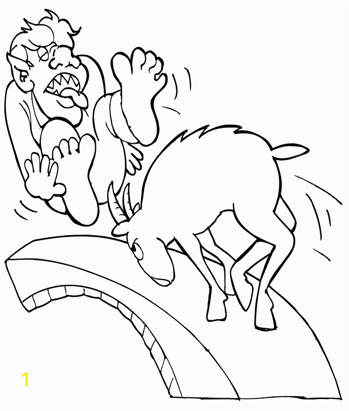 Three Billy Goats Gruff Coloring Pages the Three Billy Goats Gruff Activities