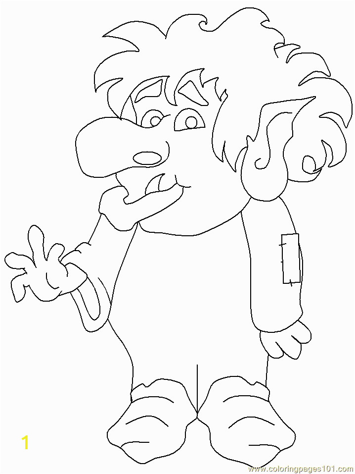 three billy goats gruff troll coloring pages