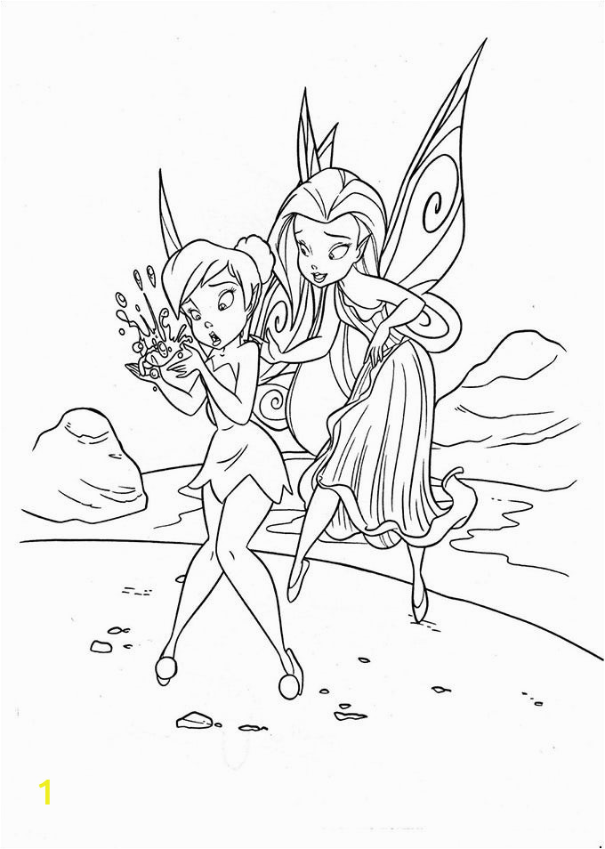tinkerbell coloring page
