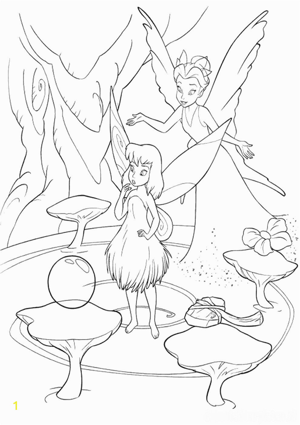 tinkerbell coloring pages