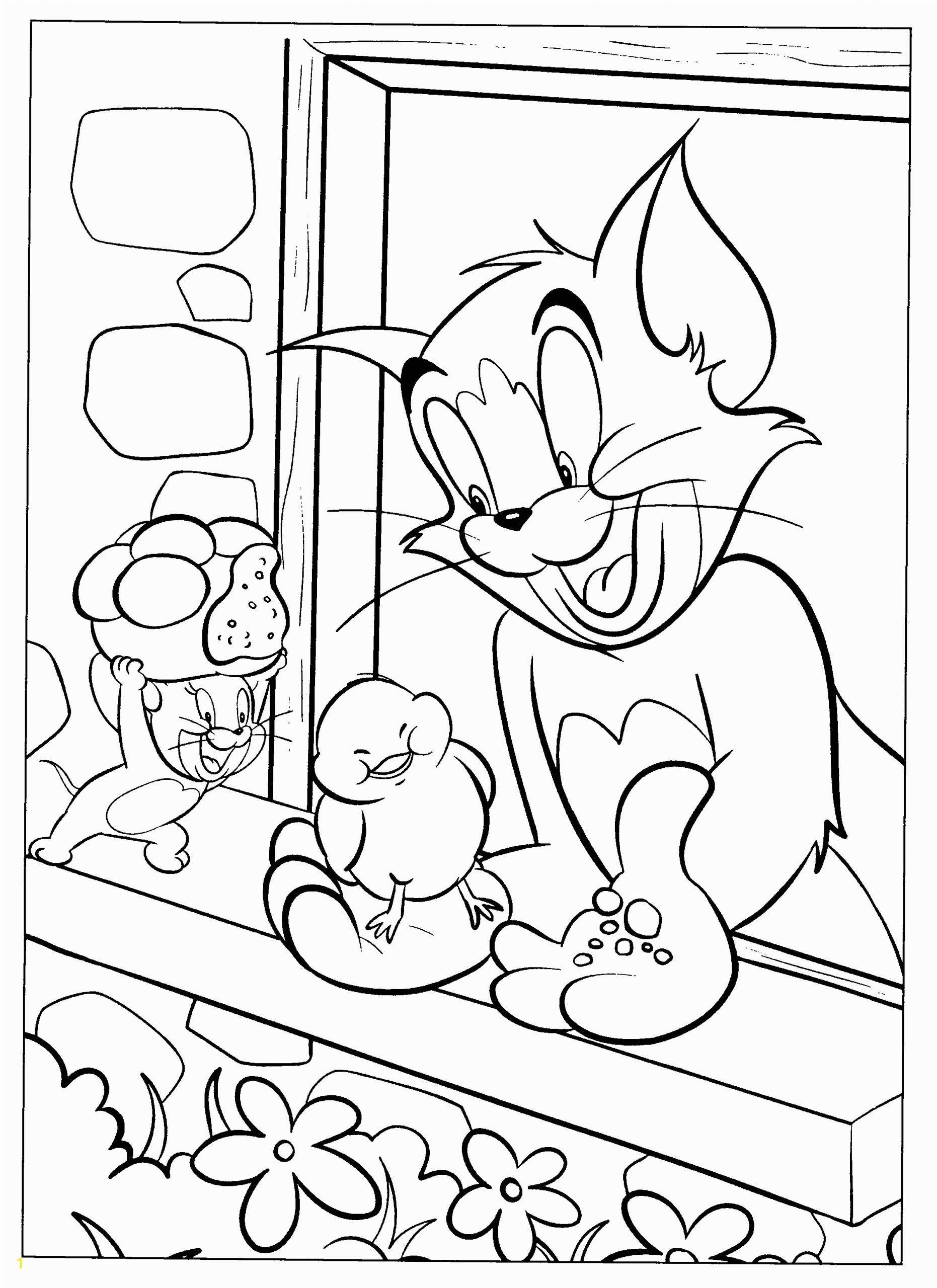 cat coloring pages tom and jerry 2020