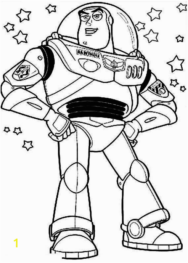 first introduction of buzz lightyear in toy story coloring page