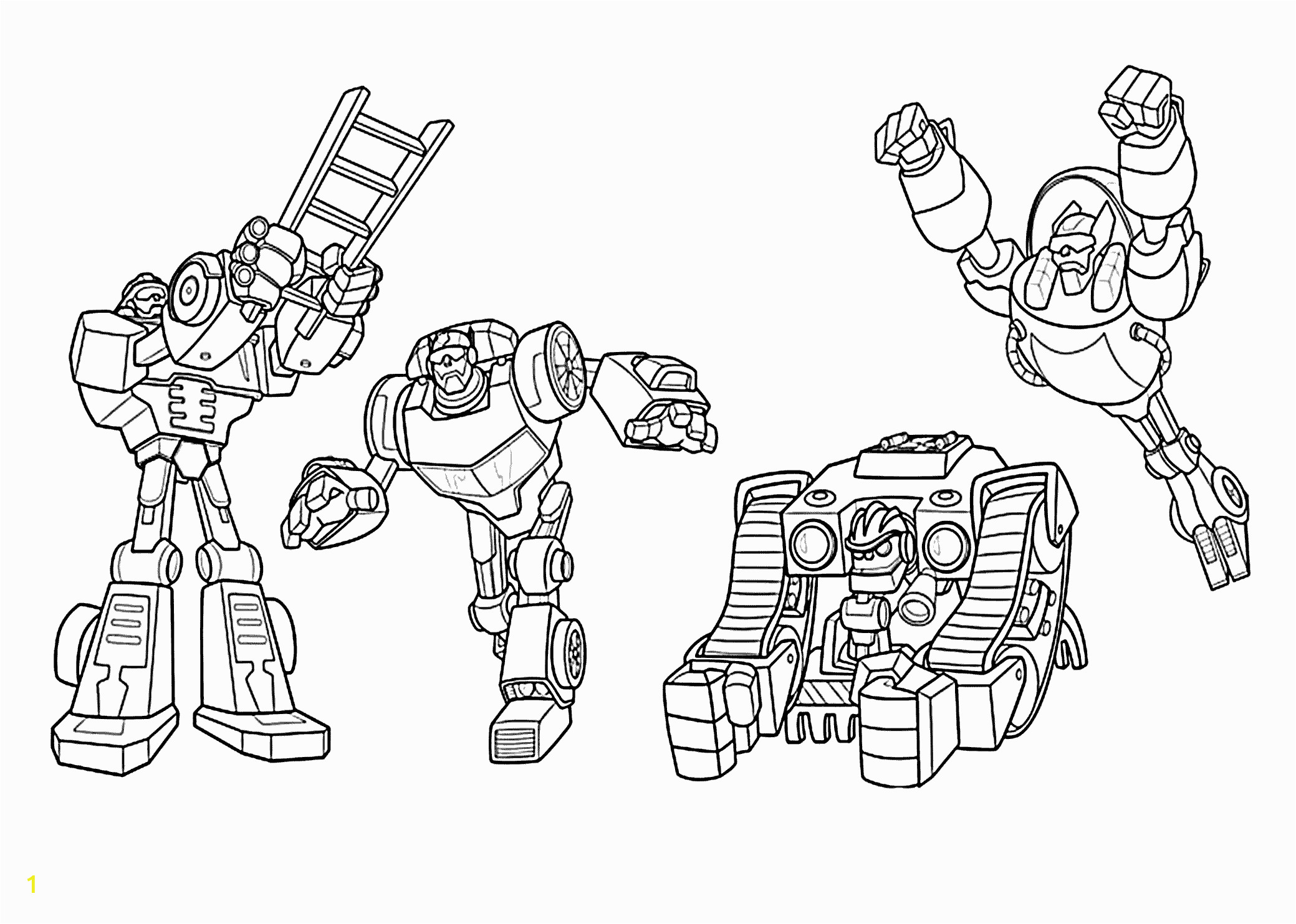 rescue bots coloring pages