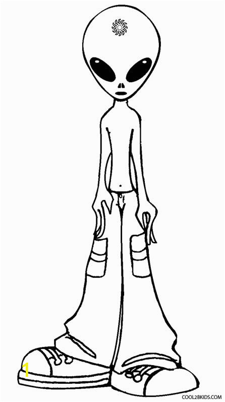 Trippy Alien Coloring Pages for Adults Printable Alien Coloring Pages for Kids