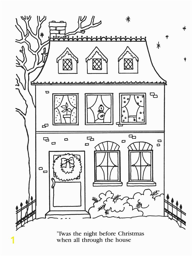 twas the night before christmas printable coloring pages