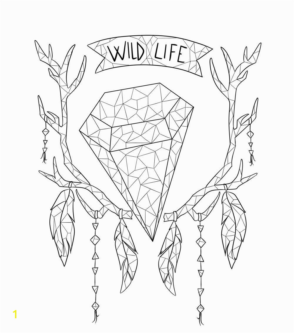 boho coloring pages