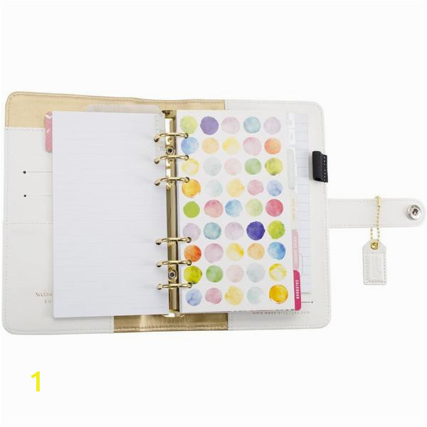 color crush personal planner kit white