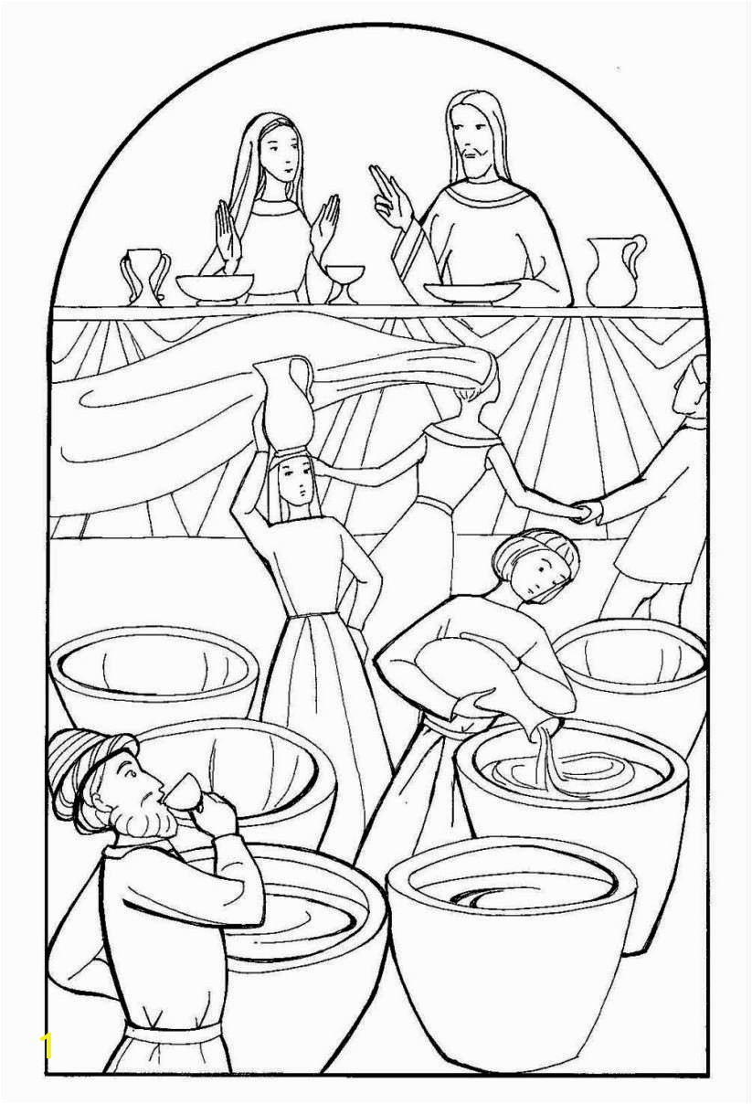 wedding at cana coloring page