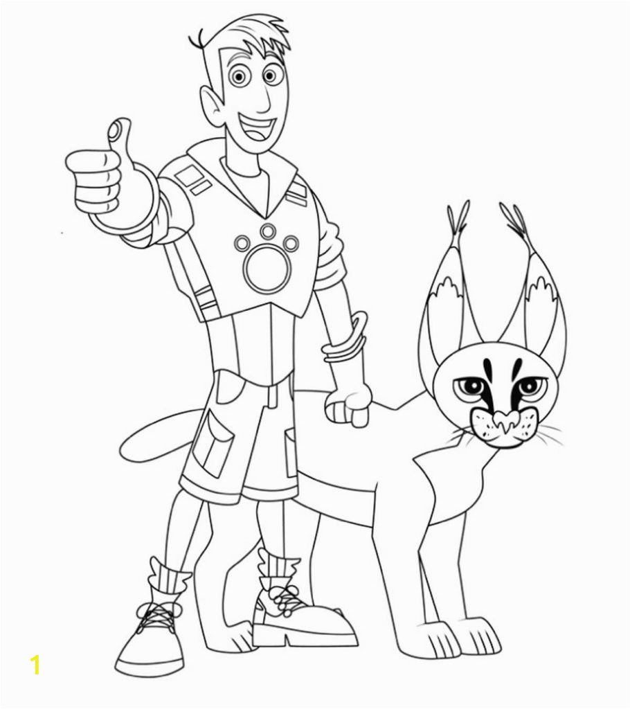 Where the Wild Things are Black and White Coloring Pages Wild Kratts Coloring Pages Free Printable Momjunction