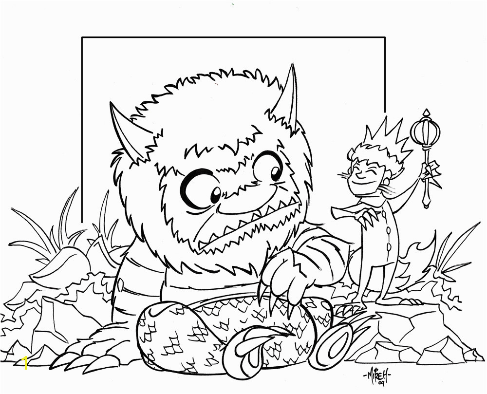 where the wild things are characters coloring pages