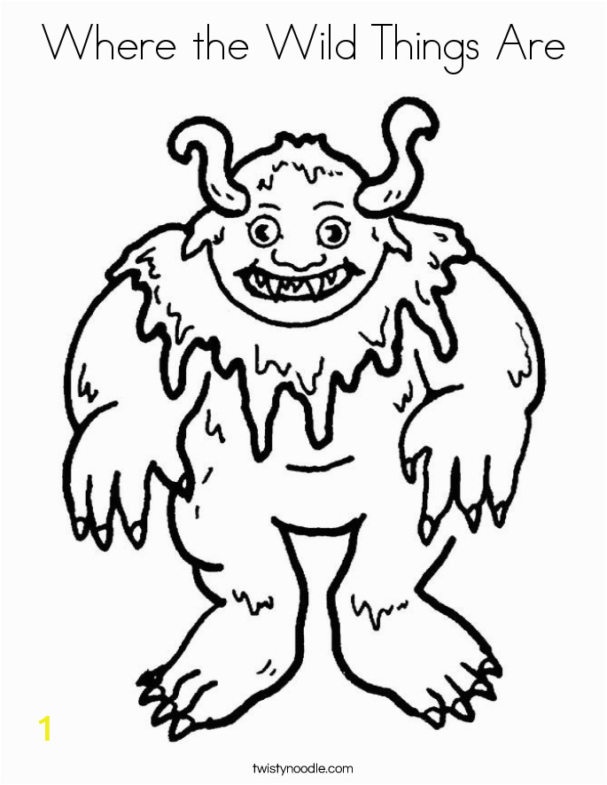 where the wild things are coloring page