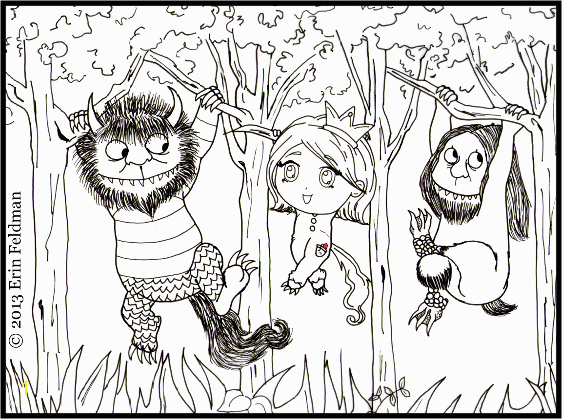 Where the Wild Things are Coloring Pages where the Wild Things are Coloring Pages for Kids and