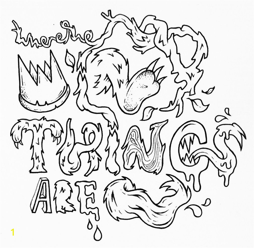 where the wild things are printable coloring pages