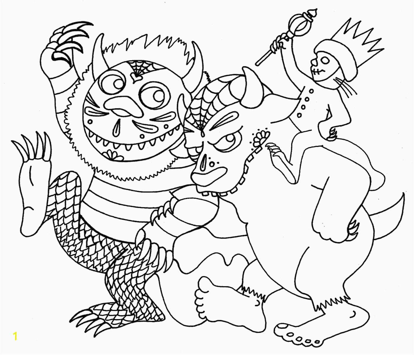 where the wild things are printable coloring pages