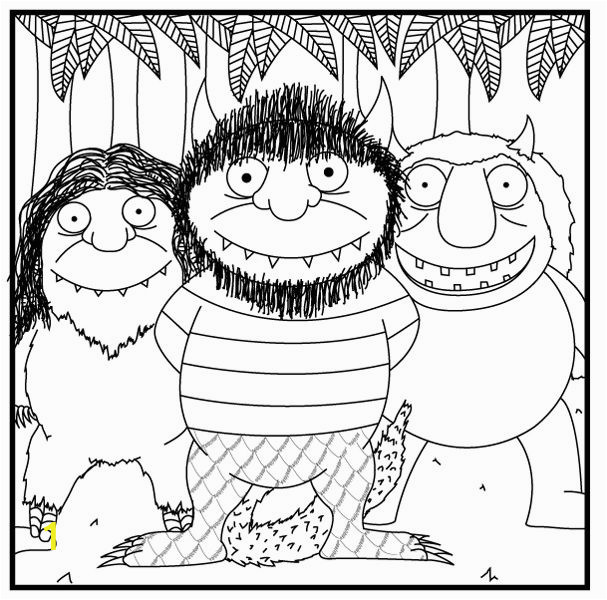 Where the Wild Things are Printable Coloring Pages where the Wild Things are Coloring Page Coloring Home