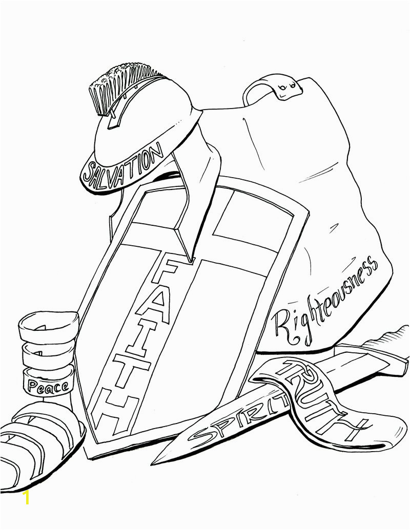 Whole Armour Of God Coloring Pages Armor Of God Coloring Page