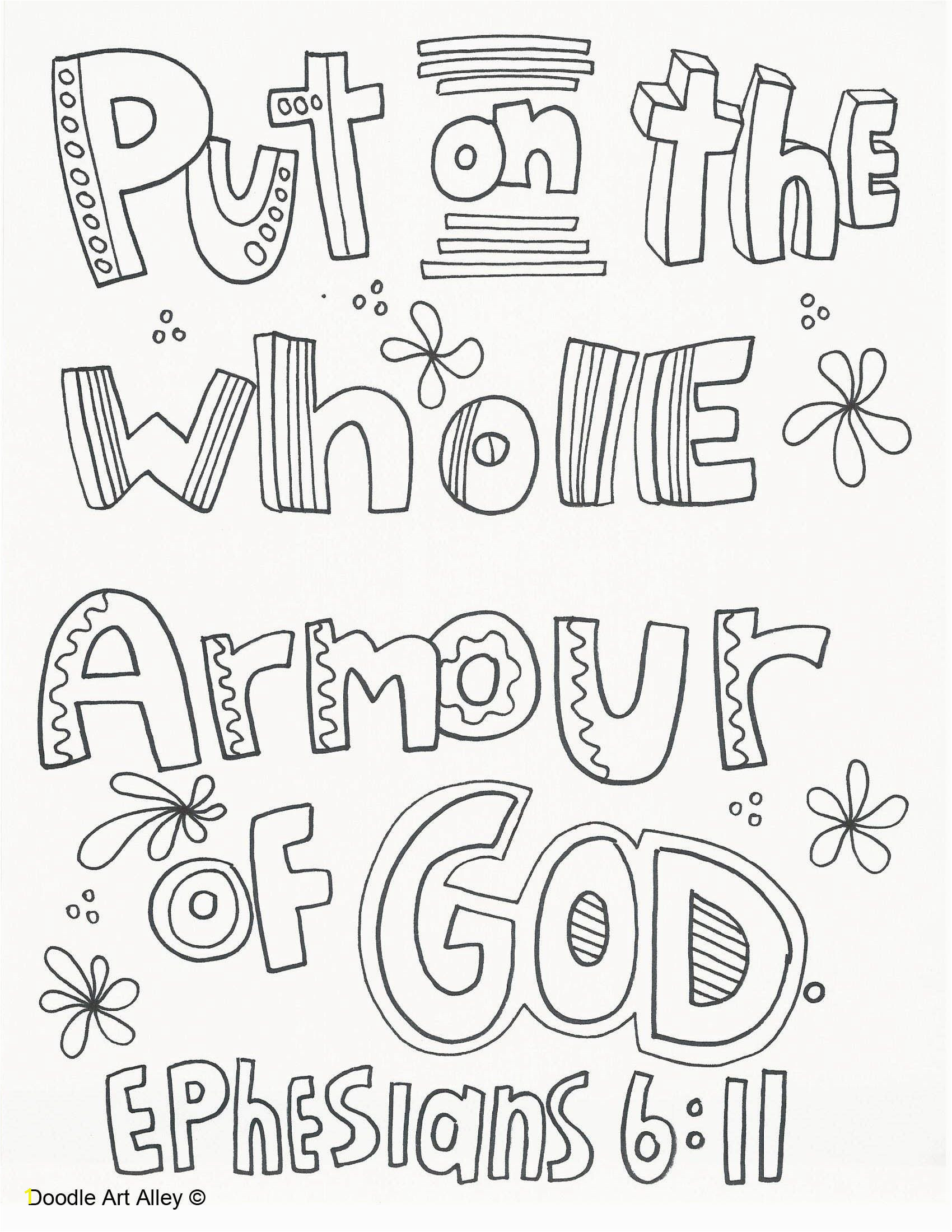 Whole Armour Of God Coloring Pages Armour God Drawing at Getdrawings