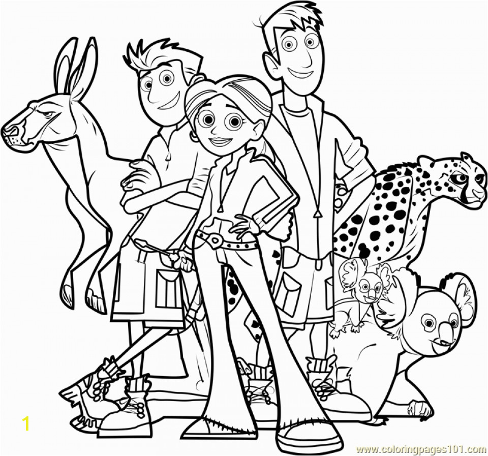 wild kratts coloring pages online 6dg48