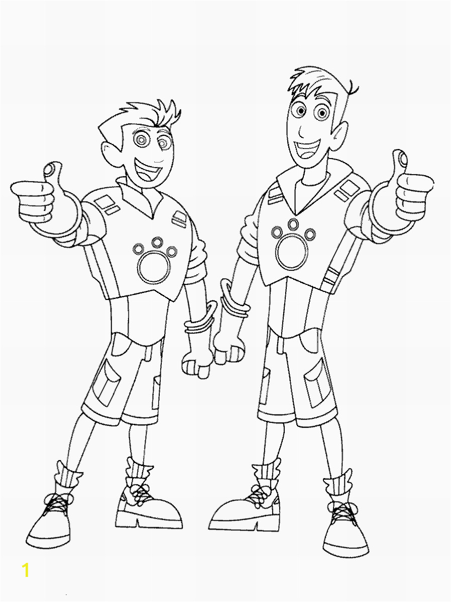 wild kratts coloring pages