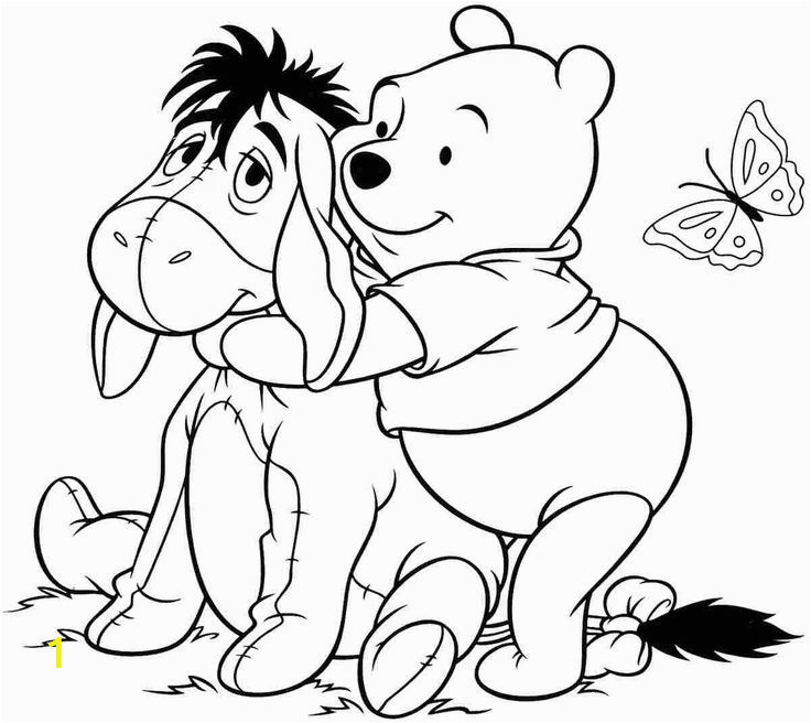 Winnie the Pooh and Eeyore Coloring Pages Eeyore Winnie the Pooh Coloring Pages Eeyore Coloring