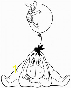 piglet eeyore coloring page