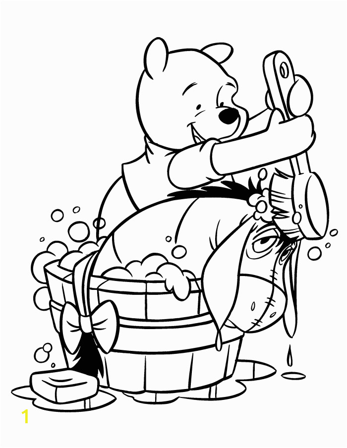 winnie the pooh characters coloring pages