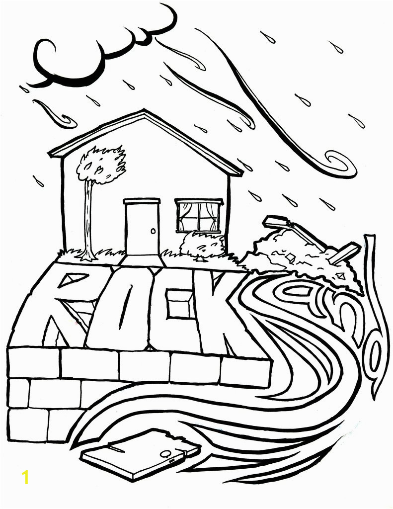 Wise and Foolish Builders Coloring Page Wise and Foolish Builders Coloring Page – Children S