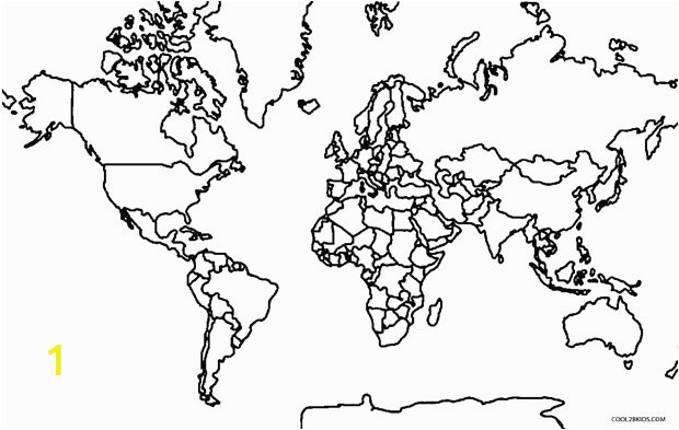 world map coloring pages