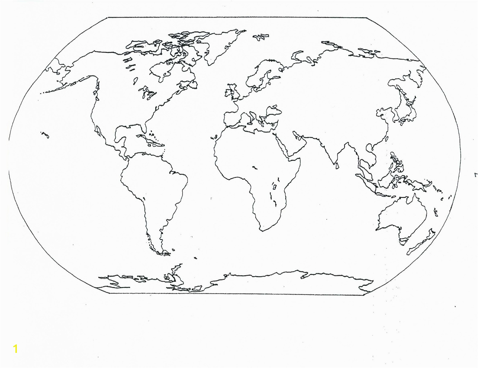 world map coloring pages