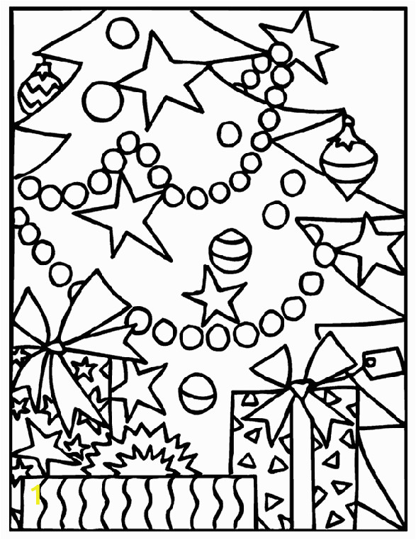 christmas ts under the tree coloring page