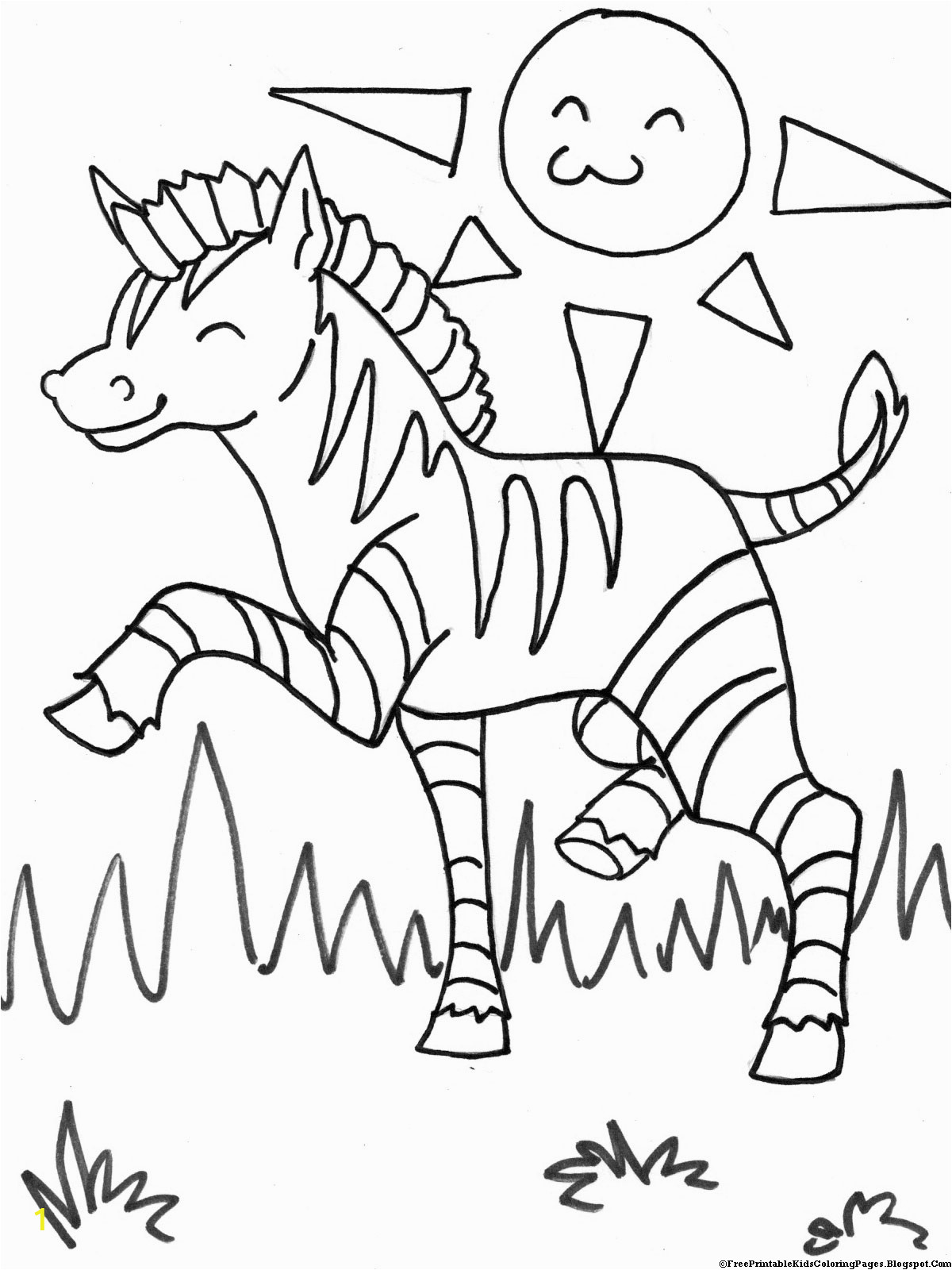 zebra coloring pages