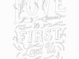 1 John 4 19 Coloring Page 1 John 4 19 — Scripture Type