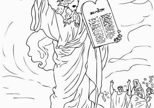 10 Commandments Coloring Page Ten Mandments Ten Mandments for Moses People Coloring Page