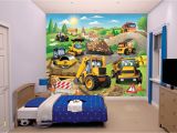 15 Foot Wall Mural My 1st Jcb Wallpaper Mural Jcb Diggers Nursery