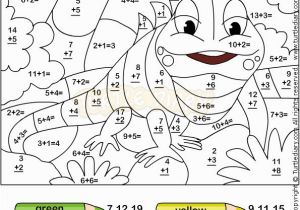 1st Grade Math Coloring Pages Color by Number Addition 1st Grade Free Printable Fun Math