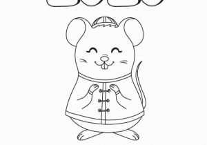 2020 Chinese New Year Coloring Pages Chinese New Year 2020 Free Rat Coloring Page – 10 Minutes