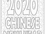 2020 Chinese New Year Coloring Pages Lunar New Year Chinese Year Of the Rat 2020 Poster