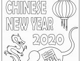 2020 Chinese New Year Coloring Pages Lunar New Year Chinese Year Of the Rat 2020 Symbols