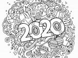 2020 Chinese New Year Coloring Pages New Year 2020 Doodles Objects and Elements Poster Design