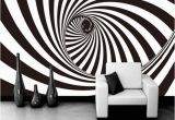 3d Abstract Wall Mural 3d Zebra Stripes Swirl Modern Abstract Wallpaper Mural