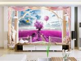 3d Abstract Wall Mural Custom 3d Wallpaper Mural Living Room sofa Tv Backdrop Mural Lavender Balloon Rome Balcony Picture Wallpaper Mural Sticker Home Decor High