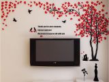 3d Big Tree Wall Mural Acrylic 3d Tree Cat Wall Sticker Decal Home Living Room Background Mural Decor