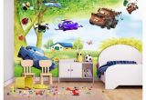 3d Big Tree Wall Mural Custom 3d Silk Mural Wallpaper Big Tree Scenery Fresh Children S Room Cartoon Background Mural Wall Sticker Papel De Parede Designer Wallpaper